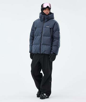 Puffer Ski Outfit Men Metal Blue/Black