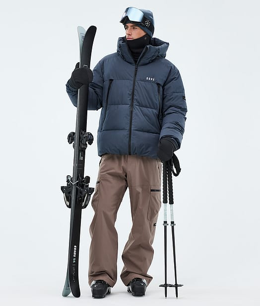 Puffer Outfit Ski Metal Blue/Walnut