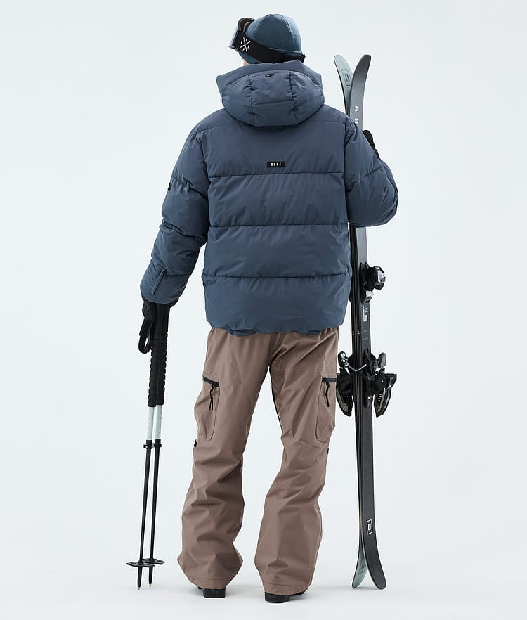 Puffer Ski Outfit Men Metal Blue/Walnut, Image 2 of 2
