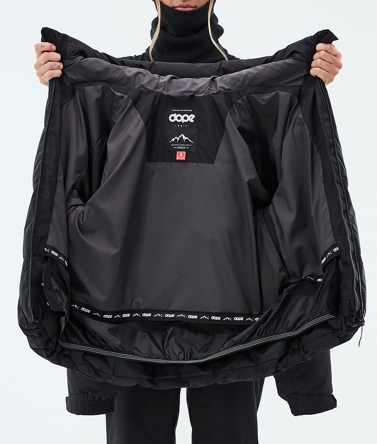 Puffer W Snowboard Jacket Women Black, Image 8 of 8