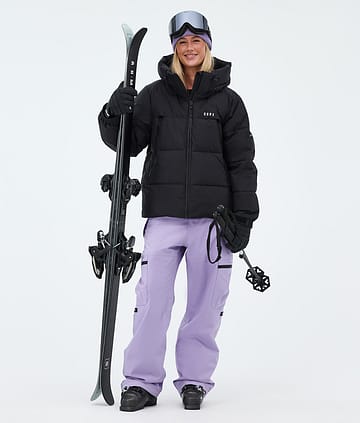 Puffer W スキーウェアセット レディース Black/Faded Violet
