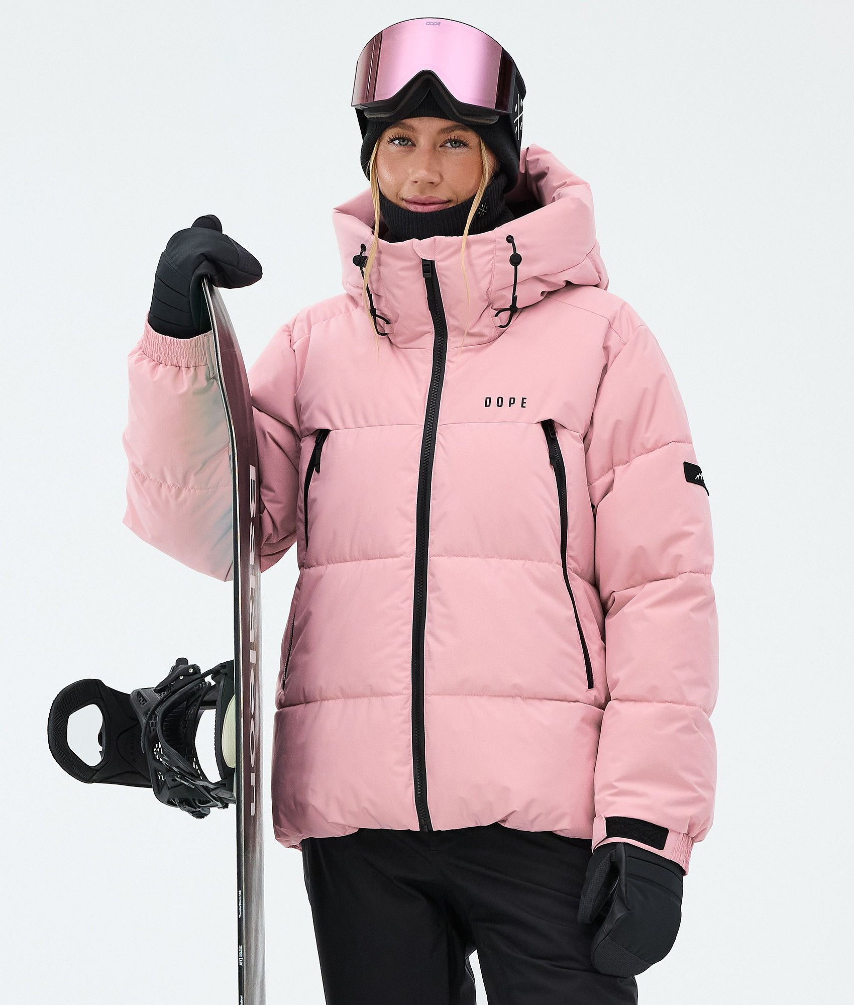 薄いピンク スノーボードジャケット Dope Puffer W スノーボードジャケット レディース Soft Pink - ピンク