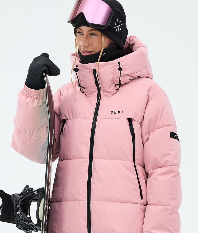 Puffer W Snowboard Jacket Women Soft Pink, Image 4 of 8