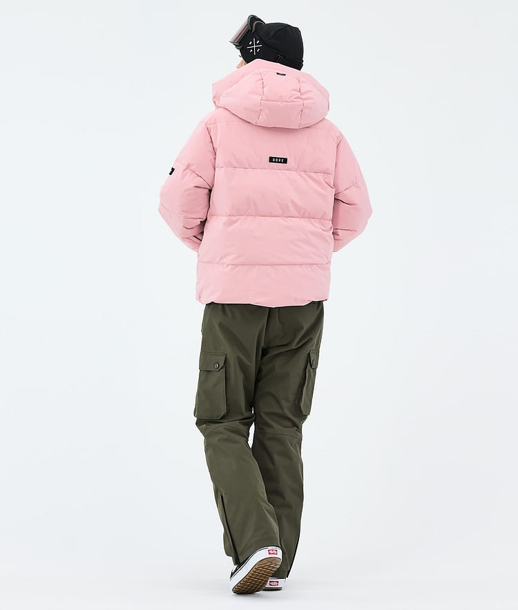 Puffer W Outfit Snowboard Femme Soft Pink/Olive Green, Image 2 of 2