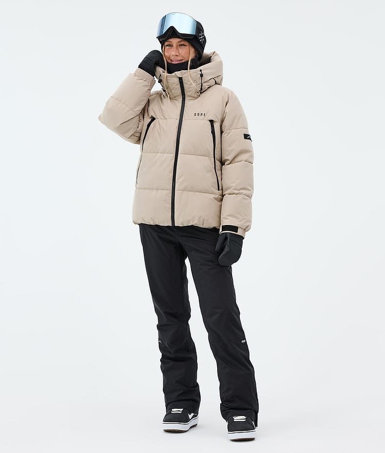 Puffer W Snowboard Jacket Women Sand, Image 2 of 8