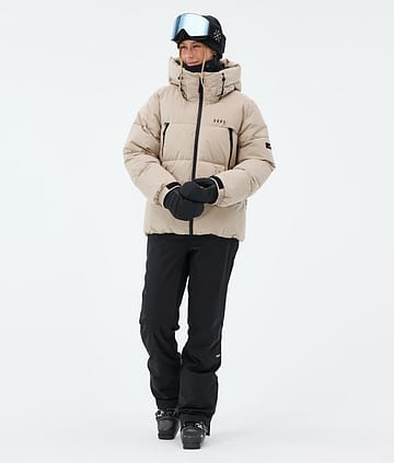Puffer W Outfit de Esquí Mujer Sand/Black
