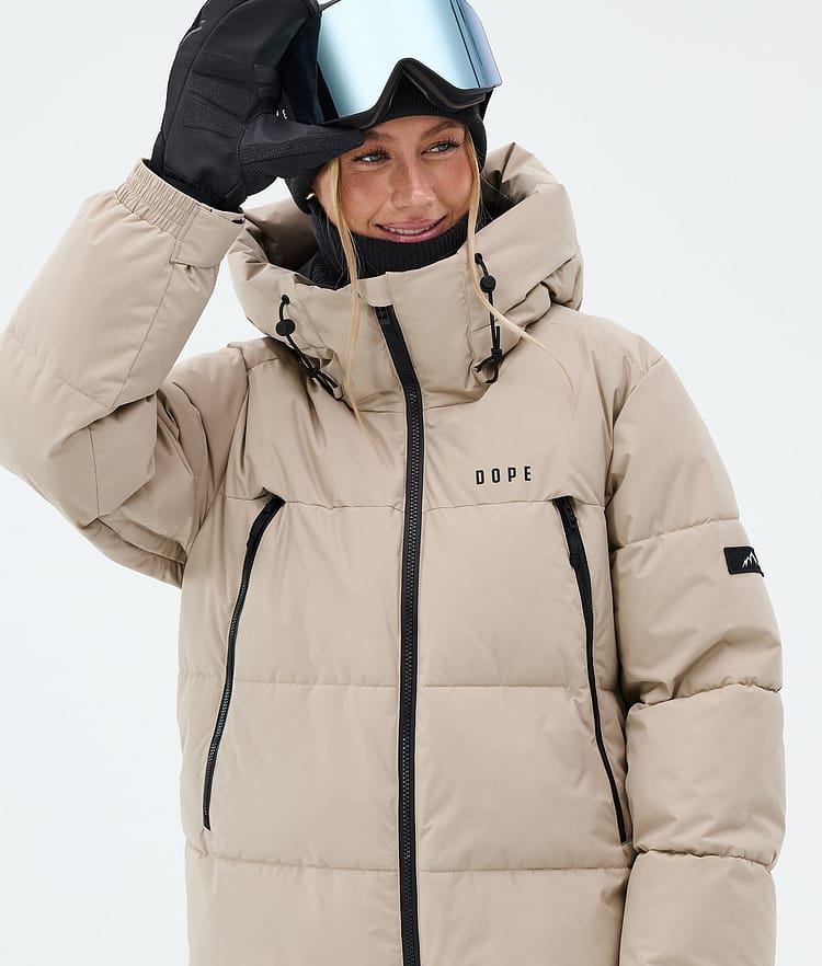Puffer W Ski Jacket Women Sand, Image 4 of 8