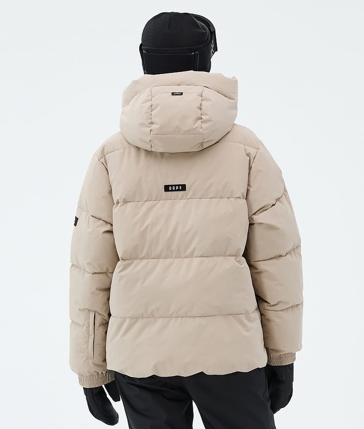 Puffer W Ski Jacket Women Sand, Image 6 of 8