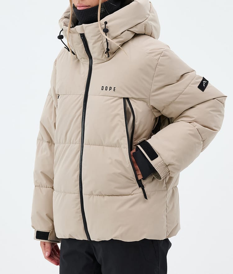 Puffer W Snowboard Jacket Women Sand, Image 7 of 8