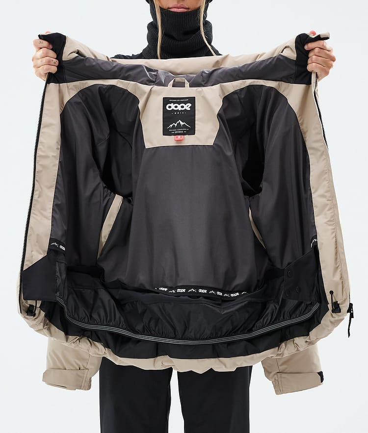 Puffer W Snowboard Jacket Women Sand, Image 8 of 8