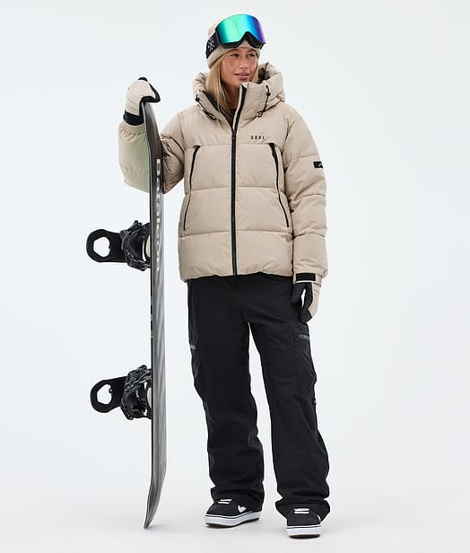 Puffer W Snowboard Outfit Sand/Black