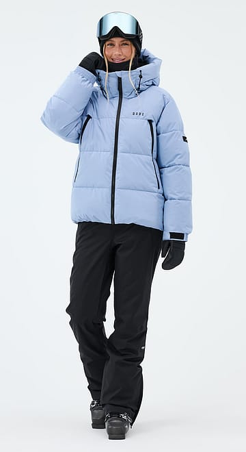 Puffer W Ski Outfit Women Light Blue/Black