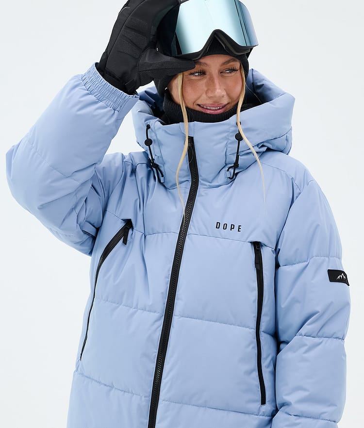 Puffer W Snowboard Jacket Women Light Blue, Image 4 of 8