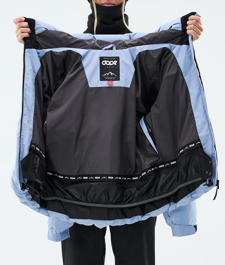 Puffer W Ski Jacket Women Light Blue, Image 8 of 8