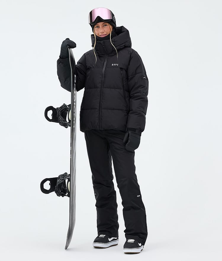 Apex W Pantaloni Snowboard Donna Black, Image 2 of 6