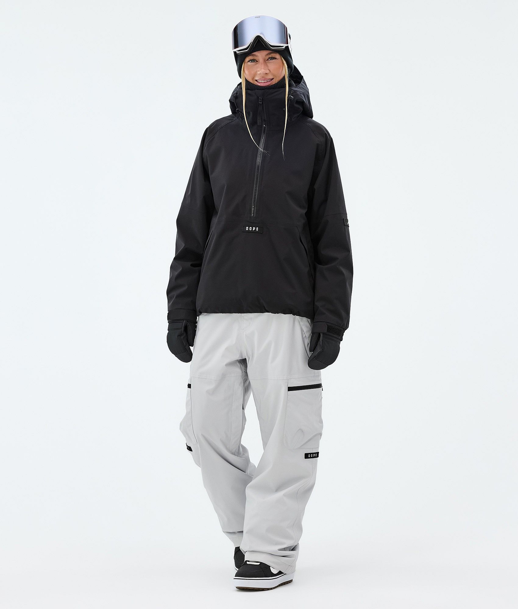 Dope Apex W スノボ パンツ レディース Light Grey - グレー