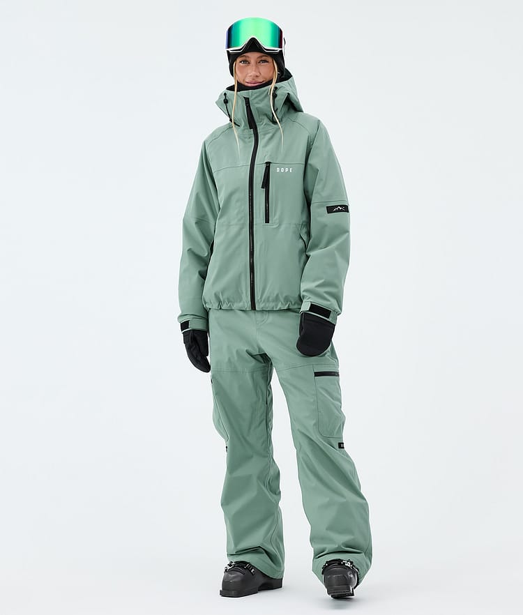 Apex W Pantaloni Sci Donna Faded Green, Image 2 of 6