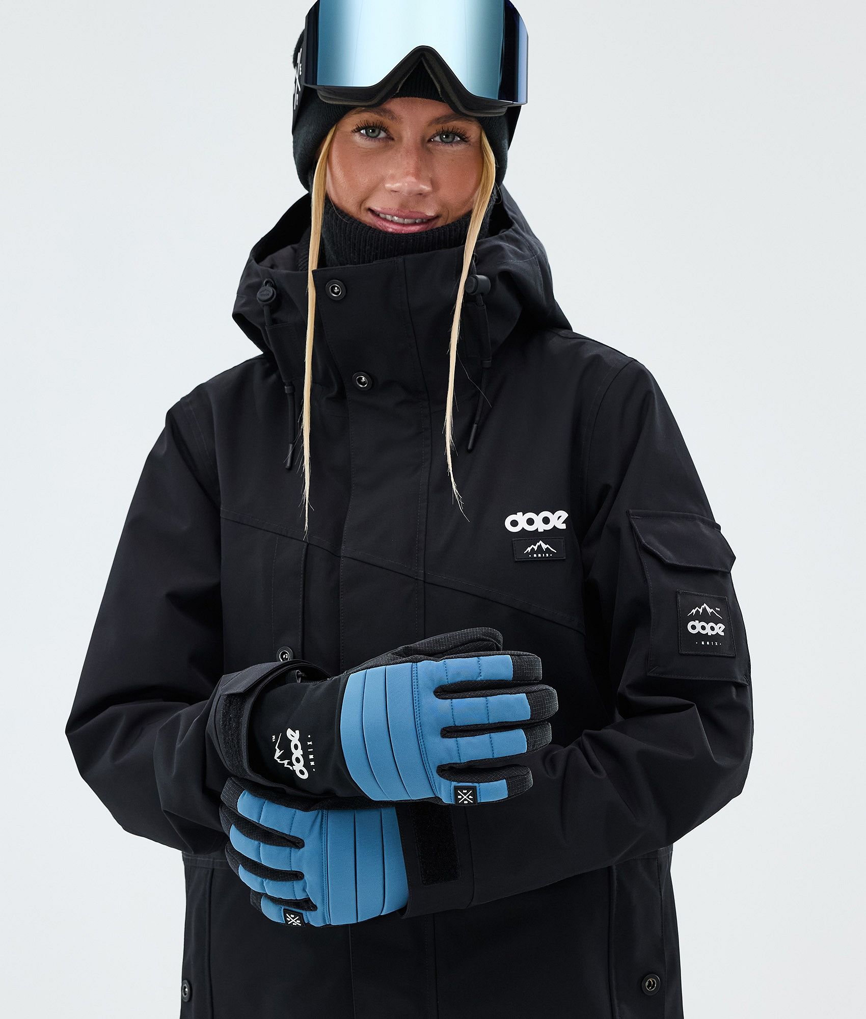 Dope Ace スキーグローブ メンズ Blue Steel - ブルー | Dopesnow.com