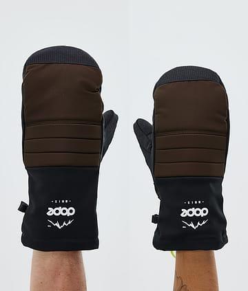 Ace Snow Mittens Dark Brown