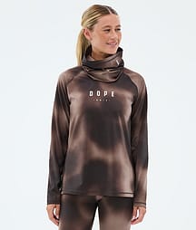 Dope Snuggle W ベースレイヤートップ レディース MMIX Brown Tiedye