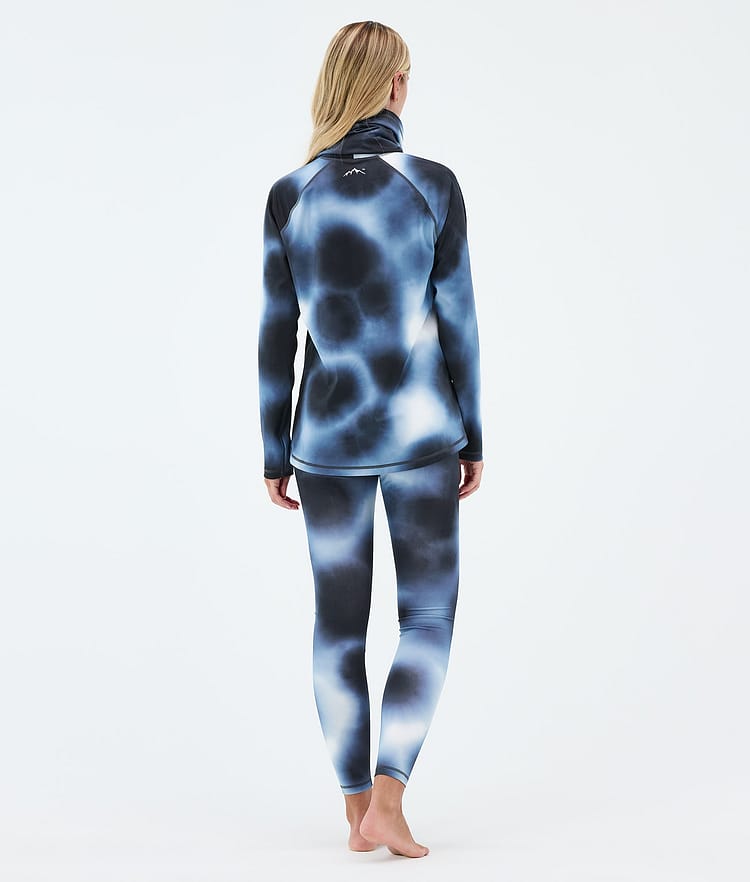 Snuggle W Basislaag Top Dames MMIX Dark Blue Tiedye, Image 4 of 7