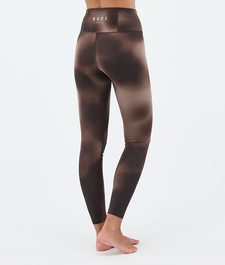 Snuggle W Basislaag Broek Dames MMIX Brown Tiedye, Image 2 of 7