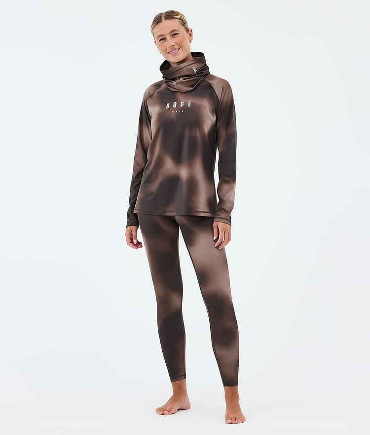 Snuggle W Basislaag Broek Dames MMIX Brown Tiedye, Image 3 of 7