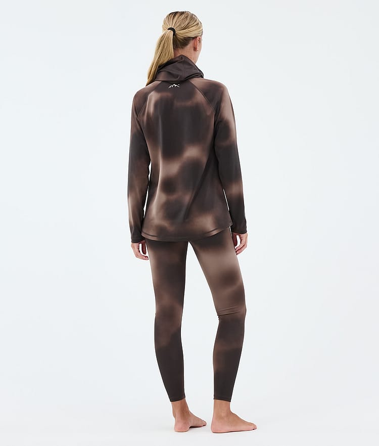 Snuggle W Basislaag Broek Dames MMIX Brown Tiedye, Image 4 of 7
