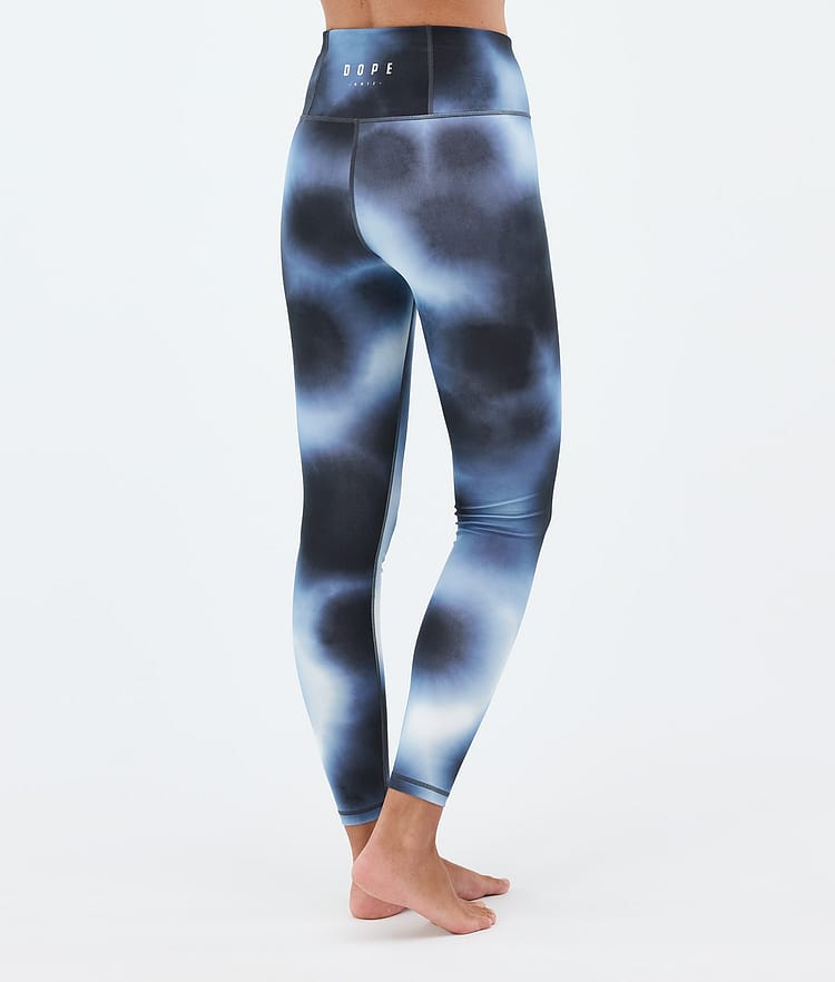 Snuggle W Basislaag Broek Dames MMIX Dark Blue Tiedye, Image 2 of 7