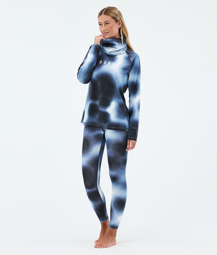 Snuggle W Basislaag Broek Dames MMIX Dark Blue Tiedye, Image 3 of 7