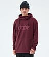 Cozy II Pile con Cappuccio Uomo Burgundy