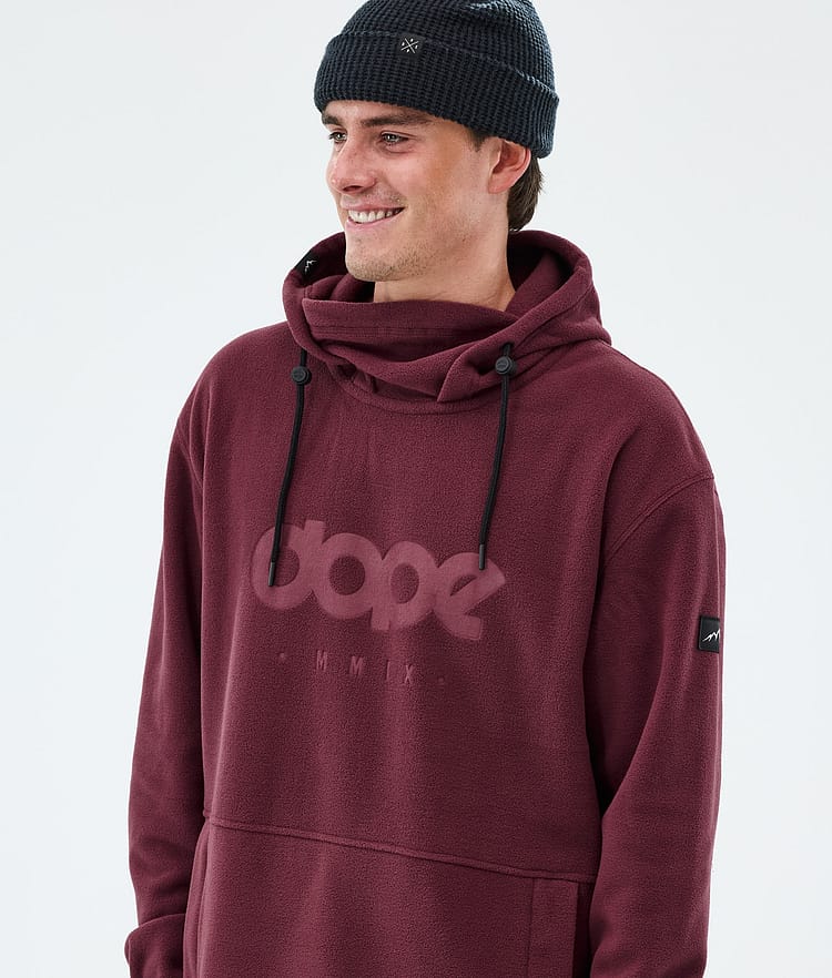 Cozy II Fleece Hoodie Men Burgundy, Image 2 of 7