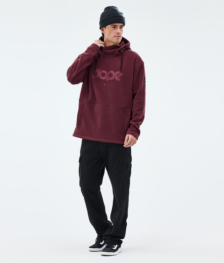 Cozy II Fleece Hoodie Men Burgundy, Image 3 of 7