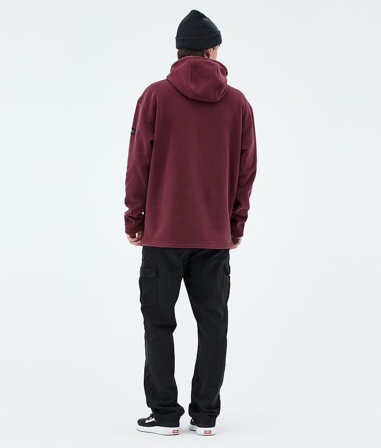 Cozy II Fleece Hoodie Men Burgundy, Image 4 of 7