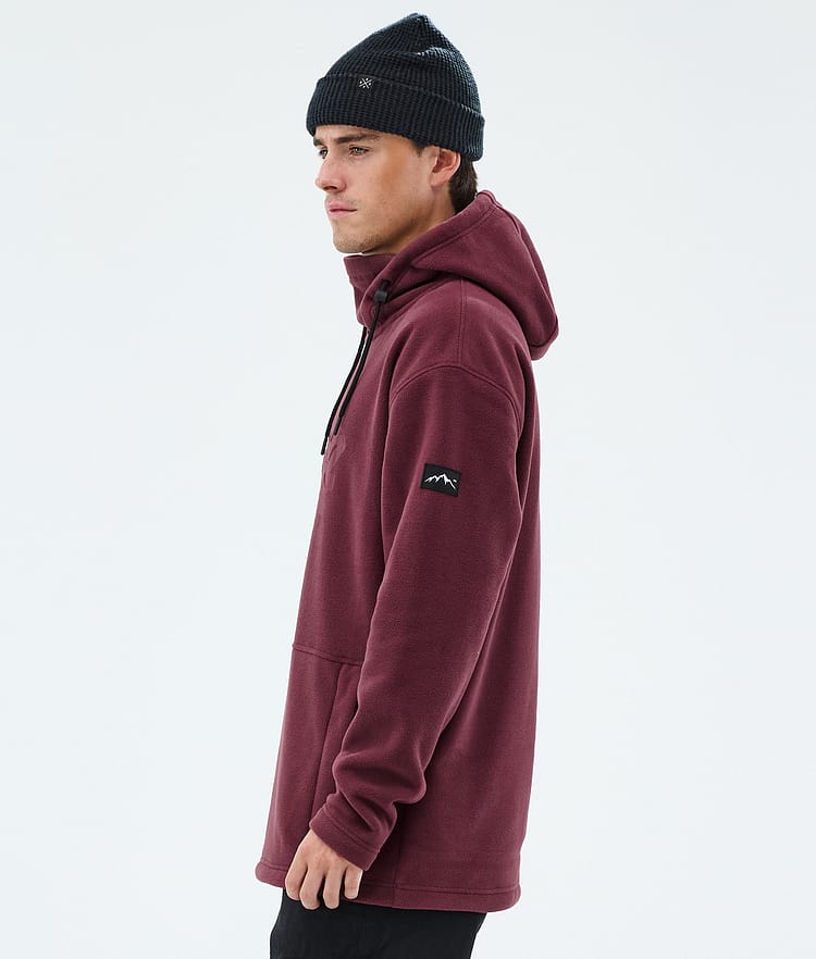 Cozy II Fleece Hoodie Men Burgundy, Image 5 of 7