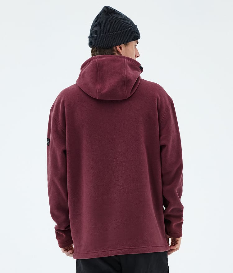Cozy II Fleece Hoodie Men Burgundy, Image 6 of 7