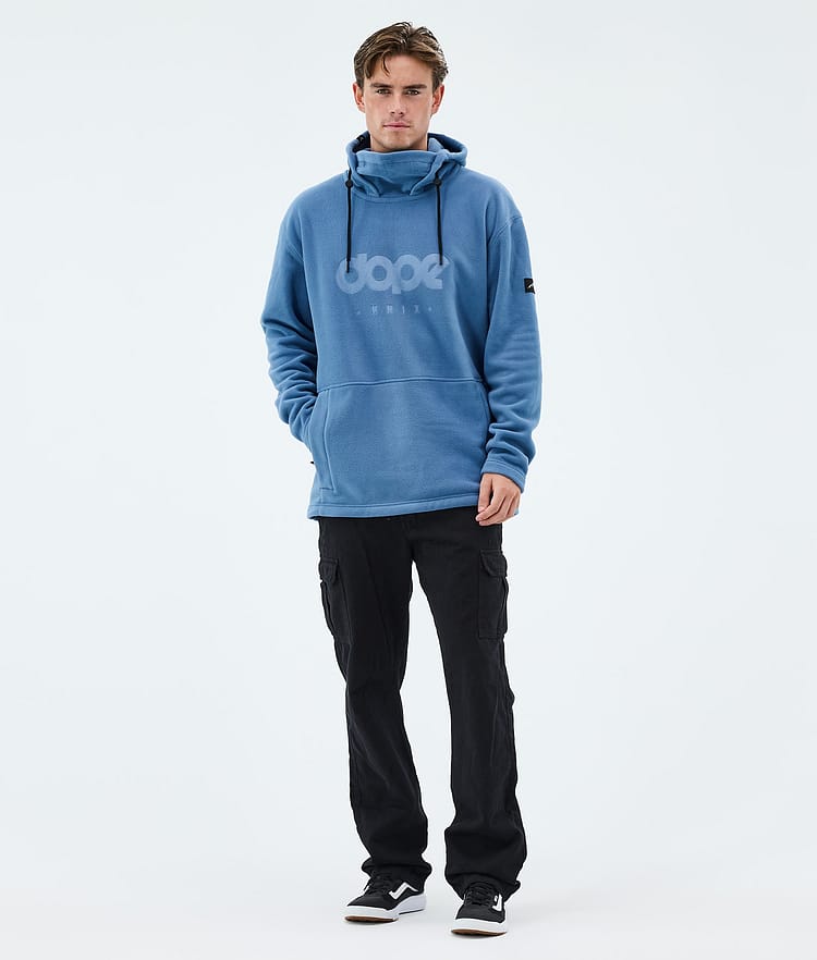Cozy II Fleece Hoodie Men Blue Steel, Image 3 of 7