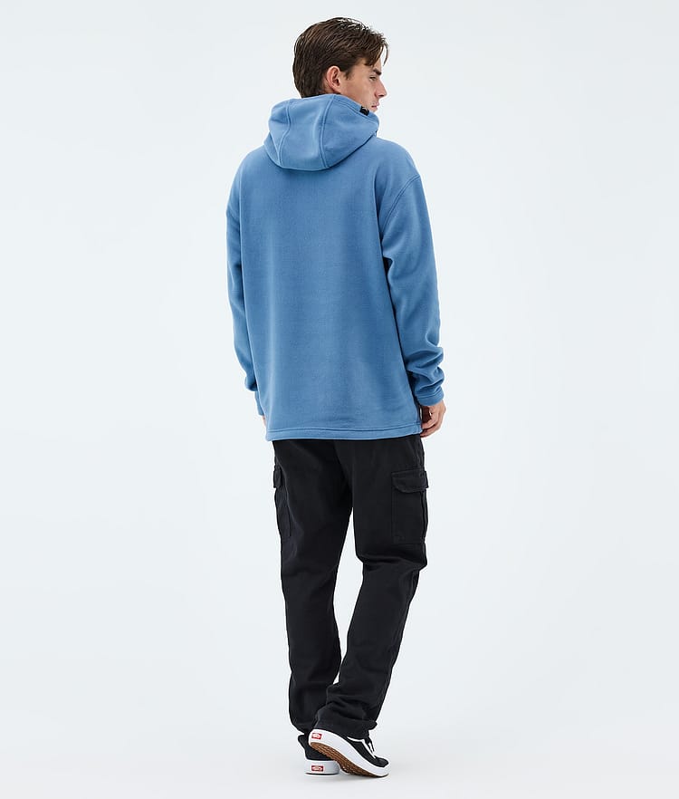 Cozy II Fleece Hoodie Men Blue Steel, Image 4 of 7