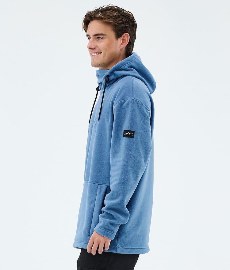 Cozy II Fleece Hoodie Men Blue Steel, Image 5 of 7