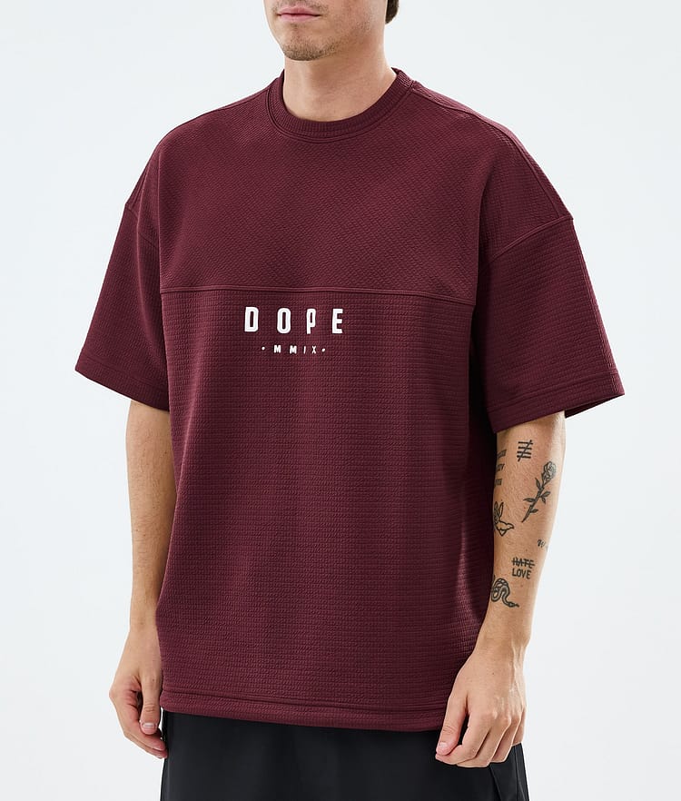 Forge Midlayer T-shirt Heren Burgundy, Image 2 of 6