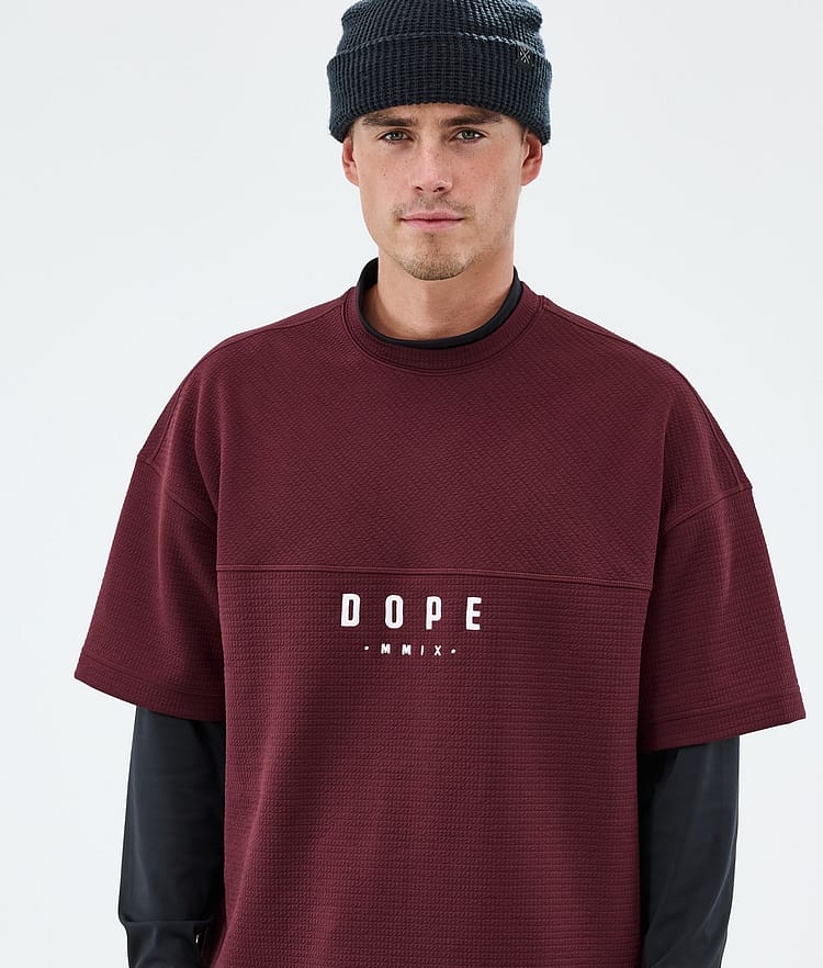 Forge Midlayer T-shirt Heren Burgundy, Image 3 of 6