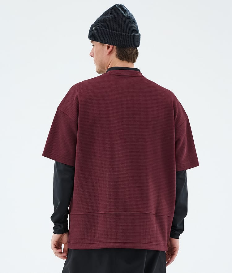 Forge Midlayer T-shirt Heren Burgundy, Image 6 of 6