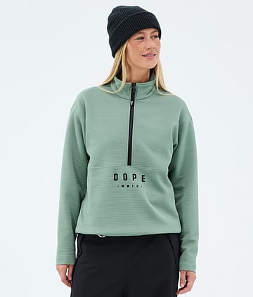 Comfee W Mellemlagstrøje Dame Faded Green