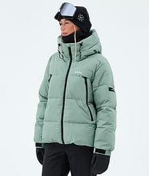 Dope Puffer W Full Zip Veste Snowboard Femme Faded Green