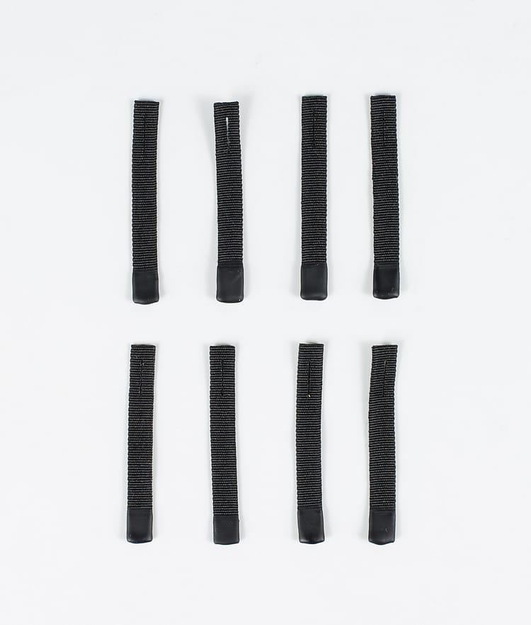 8pc Rips Tape Zip Puller Pièces de rechange Black/Black Tip, Image 1 sur 3