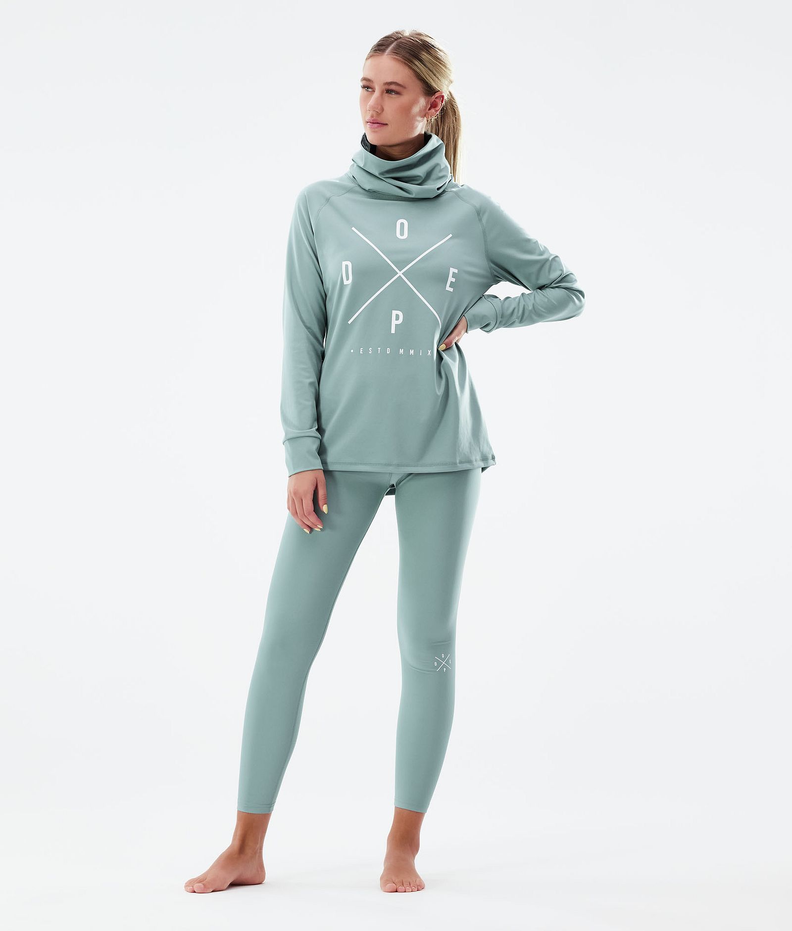 Snuggle W 2021 Top Termiczny Kobiety 2X-Up Faded Green, Zdjęcie 3 z 6