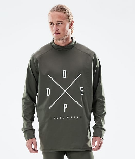 Dope Snuggle 21 Termotričko Pánské 2X-Up Olive Green