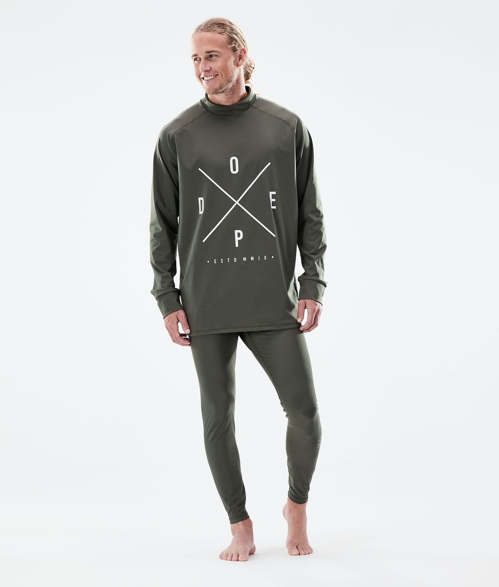 Snuggle 2021 Camiseta Térmica Hombre 2X-Up Olive Green, Imagen 3 de 6