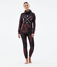 Snuggle W Top Termiczny Kobiety 2X-Up Paint Burgundy, Zdjęcie 3 z 7