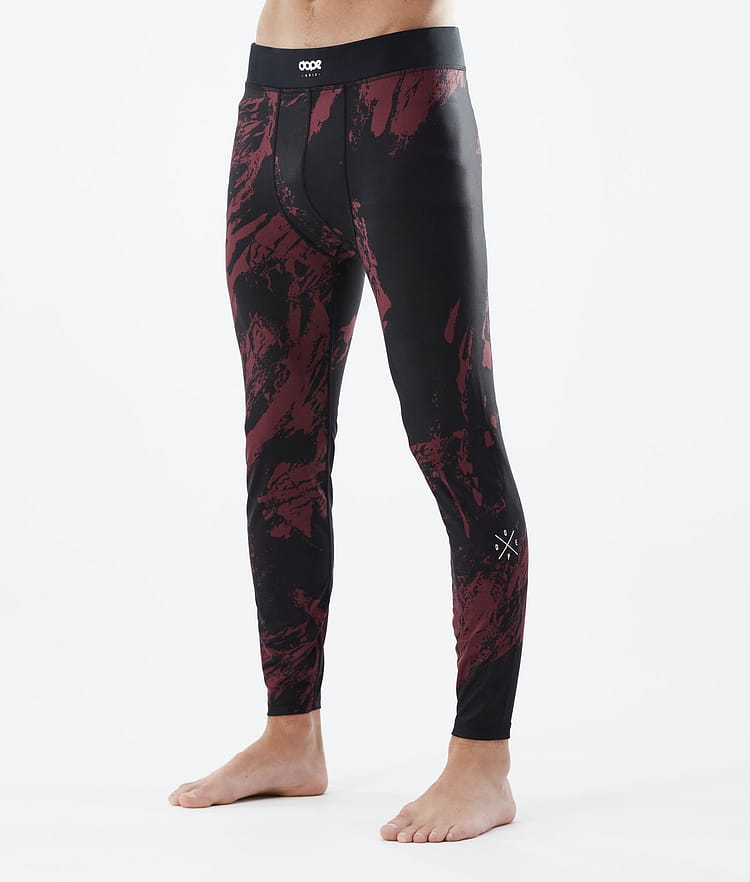 Snuggle Legginsy Termoaktywne Mężczyźni 2X-Up Paint Burgundy, Zdjęcie 1 z 7